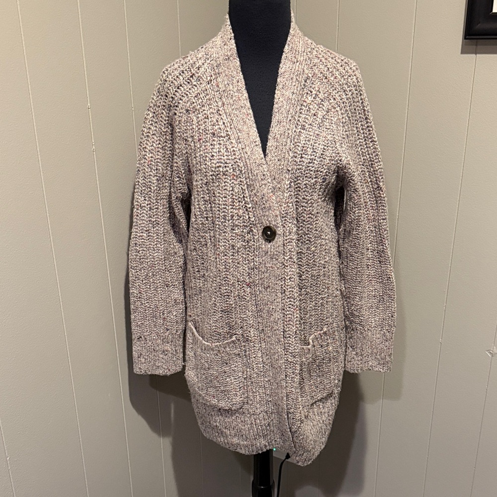 B22 Madewell Women Small Knit Multi Color Cozy Cottagecore Casual Cardigan